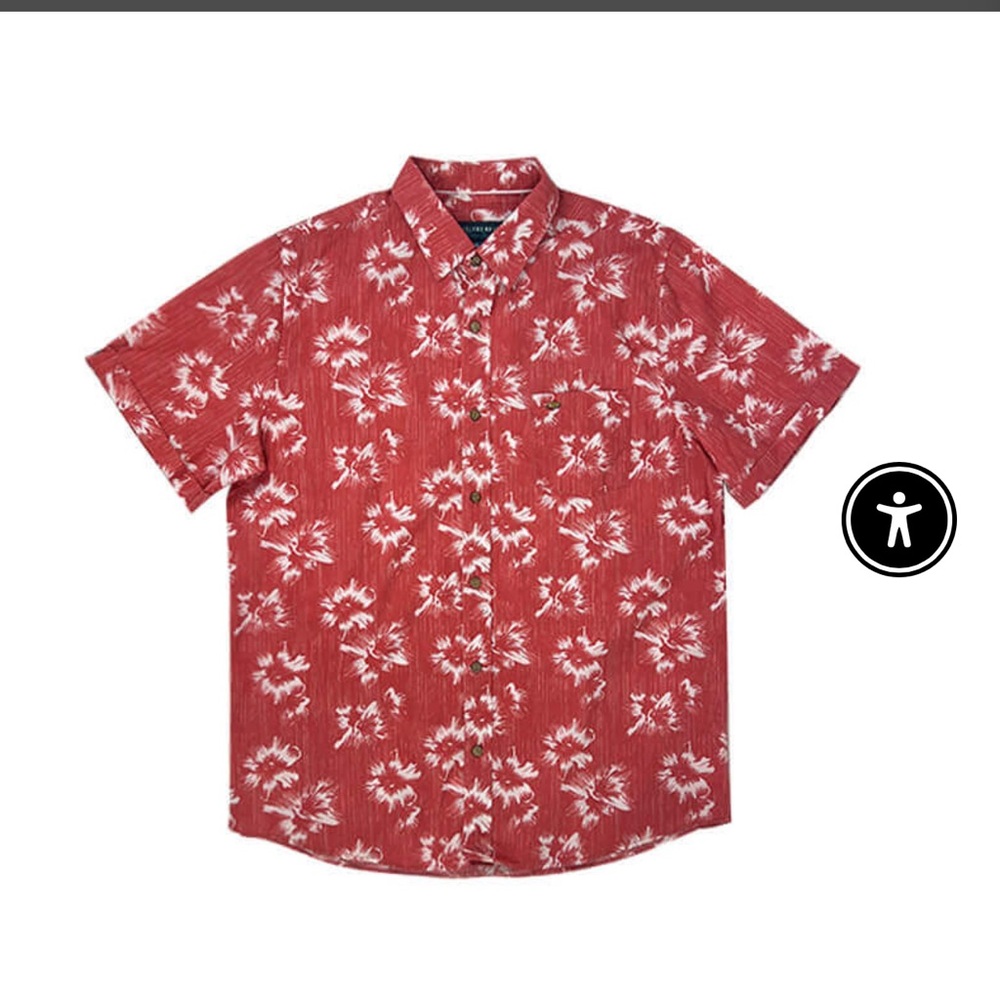 Floral Red Men's Shirt